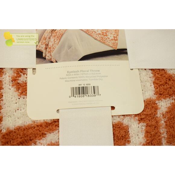 **Makers Collective 50x60" Teen Flower Throw Blanket Peach* - Picture 5 of 5